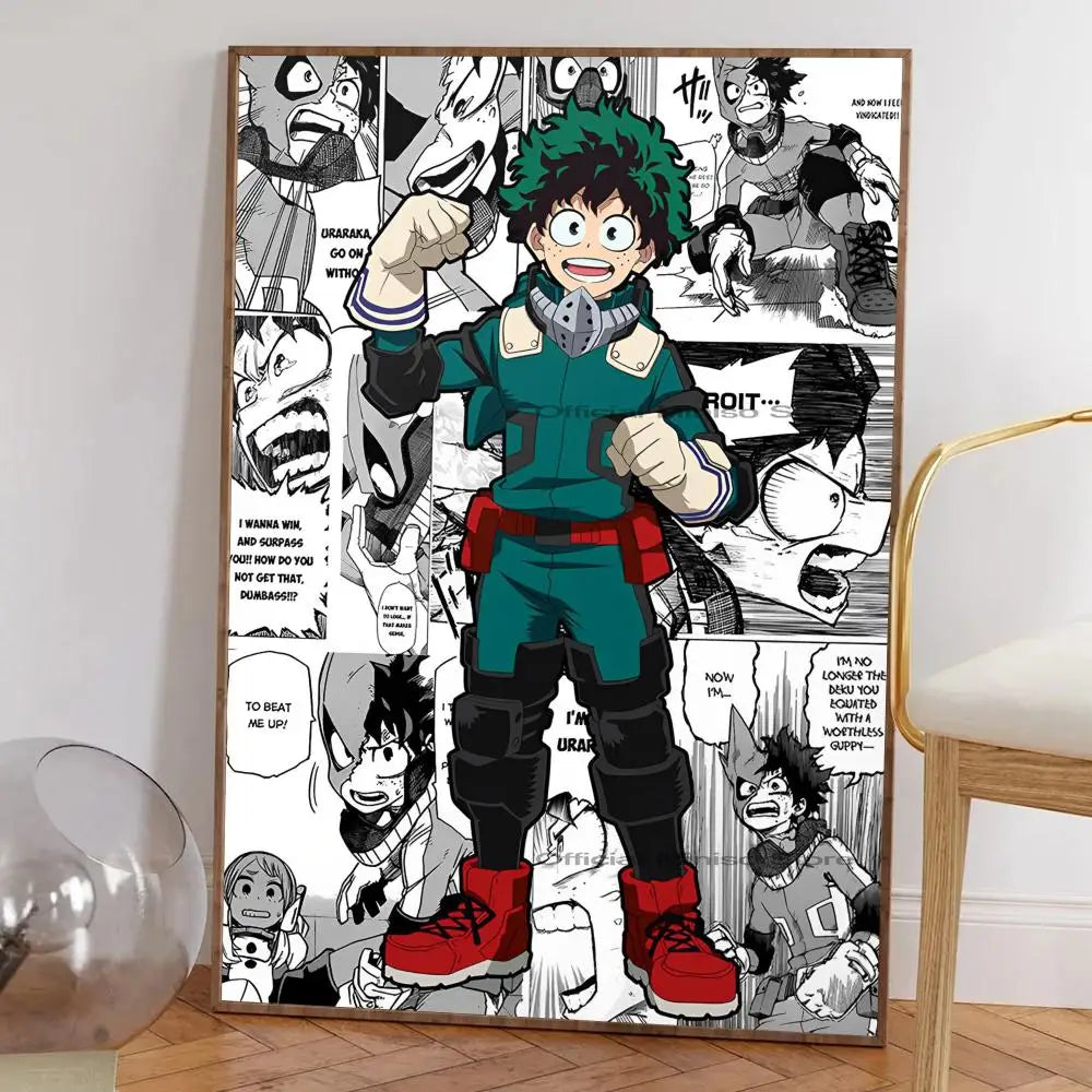 My Hero Academia Anime Poster Waterproof Paper