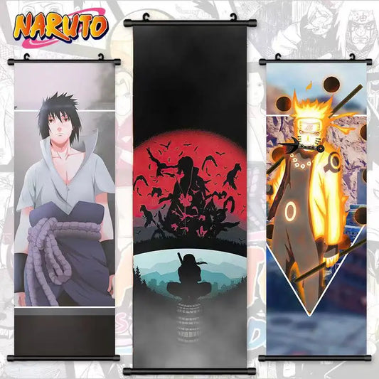 Wall Artwork Anime Canvas Uzumaki Naruto Painting Kakashi Picture Umaki Print Uchiha Sasuke Poster Hanging Scrolls Home Decor