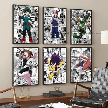 My Hero Academia Anime Poster Waterproof Paper