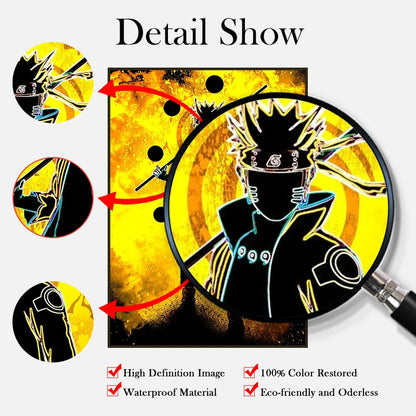 Wall Artwork Anime Canvas Uzumaki Naruto Painting Kakashi Picture Umaki Print Uchiha Sasuke Poster Hanging Scrolls Home Decor