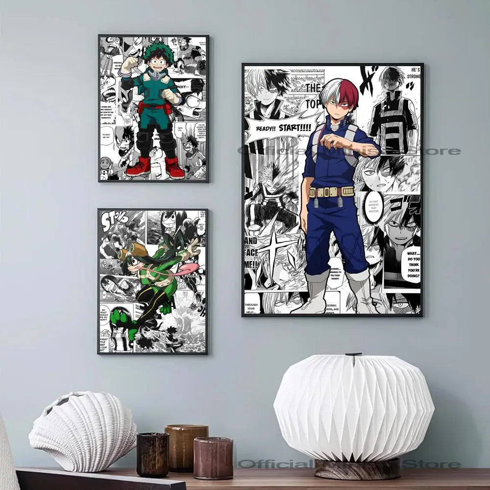 My Hero Academia Anime Poster Waterproof Paper